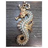 Gold-Tone Seahorse Pendant Necklace