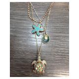 Betsey Johnson Multicharm Necklace