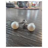 Sterling Silver Pearl Earrings