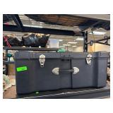 Black Plastic Storage Case with Metal Latches