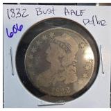 1832 Capped Bust Half Dollar Coin