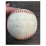 Mickey Mantle Signed Baseball