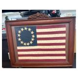 Framed 13-Star Betsy Ross Flag Artwork