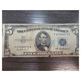 1953 Series $5 US Silver Certificate