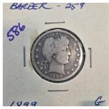 1899 Barber Quarter in Good Condition