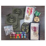 Military Medals, Ribbons, and Patches Lot