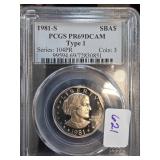 1981-S Susan B. Anthony Dollar, PCGS PR69DCAM