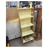 Yellow Painted Wood tag¨re With Four Shelves