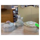3 Heritage House Porcelain Collector Boxes Etc