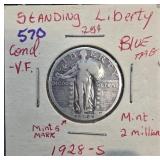 1928-S Standing Liberty Quarter Coin