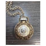 Mid-Century Perfume Bottle Pendant Necklace