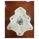 Spode Christmas Tree Dish in Holiday Design