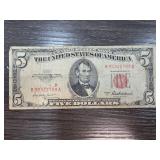 1953-A $5 United States Note with Red Seal