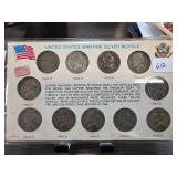 United States Wartime Silver Nickels Set