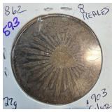 1903 Mexican 8 Reales Silver Coin
