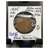 1925-S/S Lincoln Wheat Cent With RPM Markings