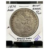 1879 Morgan Silver Dollar Mint Error Coin