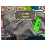 Coach Handbag with Gold Accents
