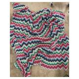 Handmade Multicolor Crochet Blanket