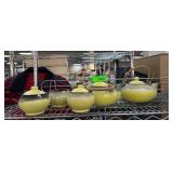 Dadoos Yellow Ceramic Teapot Set