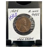1925 Lincoln Wheat Cent AU Condition