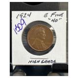 1924 Lincoln Wheat Cent in EF40 Condition