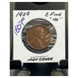 1929-D Lincoln Wheat Cent in Holder