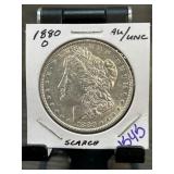 1880-O Morgan Silver Dollar AU/UNC Condition