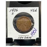 1926-S Lincoln Wheat Cent in Holder