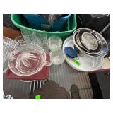 Kitchenware with Glass and Metal Items