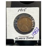 1915 Lincoln Wheat Cent in Holder