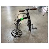 Metal Tricycle With Wood Handle Grips