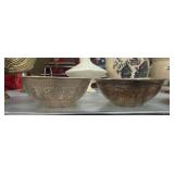 BEAUTIFUL Sterling Silver Embossed bowls 212 grams