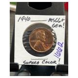 1940 Lincoln Wheat Cent MS66+ Graded Coin