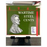 1943 Wartime Steel Cents Set in Display