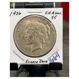 1926 Peace Silver Dollar Coin " Scarce Date