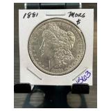 1881 Morgan Silver Dollar