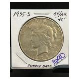 1935-S Peace Silver Dollar EF/AU