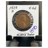 1923-S Lincoln Wheat Cent Coin