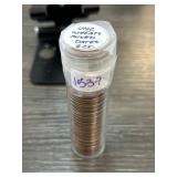 Roll of Uncirculated Wheat Pennies, Mixed Dates