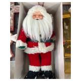 Santa Claus Figurine in Red Suit with Accessories