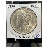 1896 Morgan Silver Dollar AU/UNC Condition
