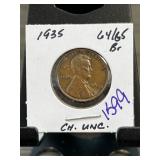 1935 Lincoln Wheat Cent, Choice Uncirculated