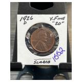 1926-D Lincoln Wheat Cent in Holder