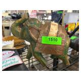 Hand-Carved Wooden Elephant Figurine