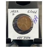 1922-D Lincoln Wheat Cent in Holder