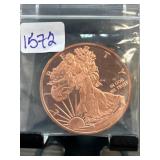 Copper Walking Liberty-Style Round 1ozï¿½