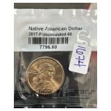 2017-P Native American Dollar Coin Uncirculated