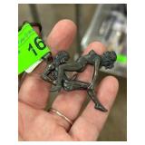 Erotic Metal Keychain with Movable Parts