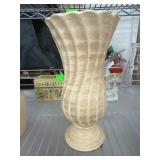 Haeger Fluted Ceramic Vase with Textured Finish